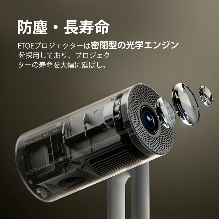 楽天市場】ETOE プロジェクター 最新GoogleTV搭載正規システムが搭載 