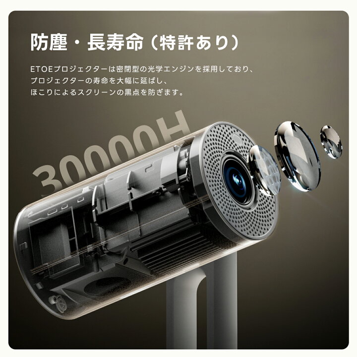 楽天市場】【楽天1位】ETOE プロジェクター 最新GoogleTV搭載 4K対応 