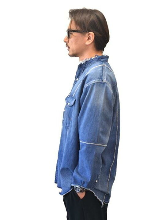 楽天市場】Wrangler CUT-OFF REMAKE SHIRT ラングラー カットオフ 