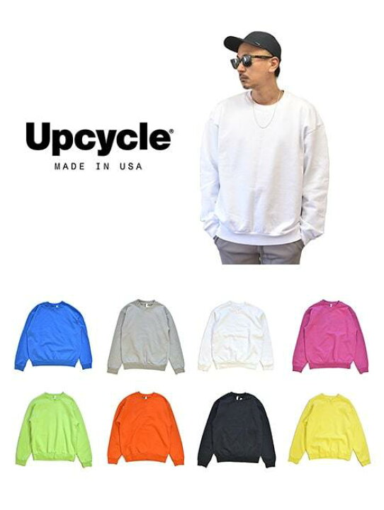 楽天市場】Upcycle Organic Fleece Crew Neck USAアップサイクル 