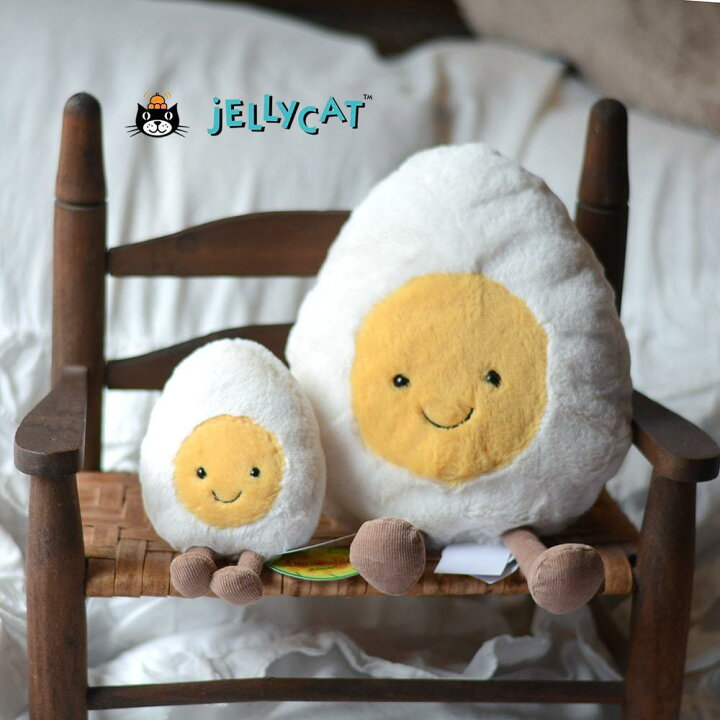 楽天市場 正規品 ラッピング無料 Jellycat Amuseable Boiled Egg Lサイズジェリーキャット ボイルドエッグ L ゆで卵 卵 輸入代理店 輸入品 たまご ぬいぐるみ タマゴ原宿 正規品 取り扱い店舗 原宿 エトフ Etoffe