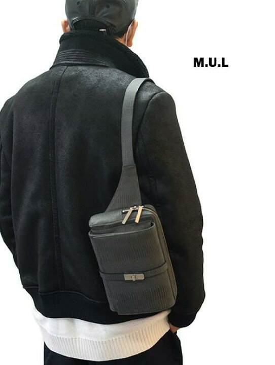 楽天市場】M.U.L Leather ショルダーバッグ リザード型押しレザー  