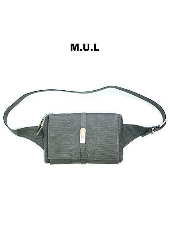 楽天市場】M.U.L Leather ショルダーバッグ リザード型押しレザー 