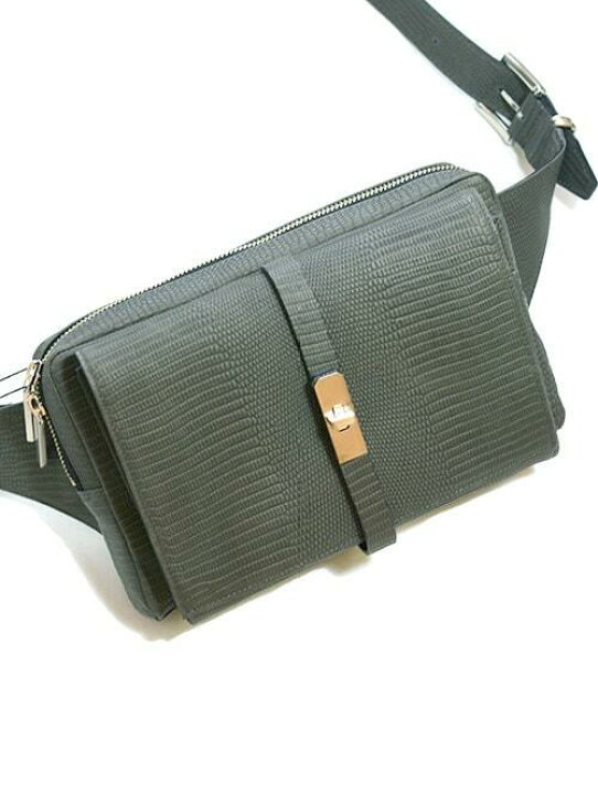楽天市場】M.U.L Leather ショルダーバッグ リザード型押しレザー 