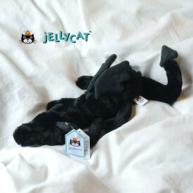 【正規販売代理店】【選べるラッピング】Jellycat Onyx Dragon Little オニキスドラゴン　黒いドラゴンジェリーキャット リトル　黒いドラゴン　スモールサイズ　恐竜 怪獣　縫いぐるみ