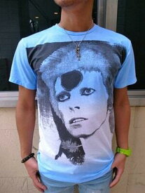 David bowie T　デヴィッド ボウイ　フォト Tシャツ プリントT　　Nicholas Morley ニコラス モーリー デザイン　ROCK Tuk イギリス　ロック 　アーティスト 写真プリント