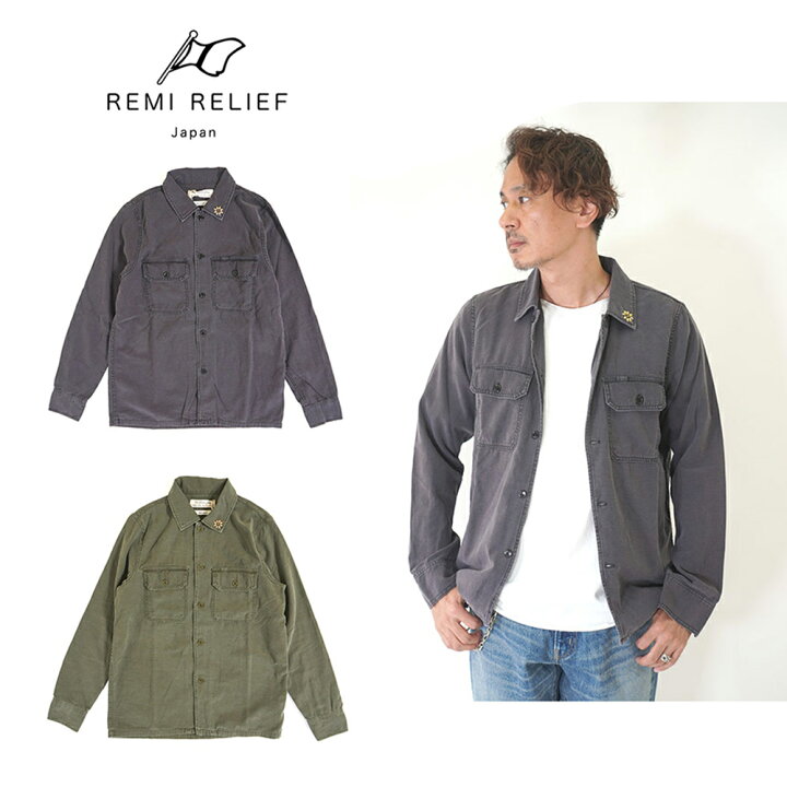 楽天市場】REMI RELIEF(レミリリーフ）Small Flower Studded Militaly 