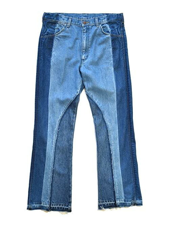 楽天市場】Wrangler REMAKE FLARE DENIM - Blue ラングラー リメイク 