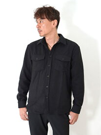 イタリア ブランド SSEINSE Flannel Work Shirts　Black メンズ 　　メンズシャツ ブラック
