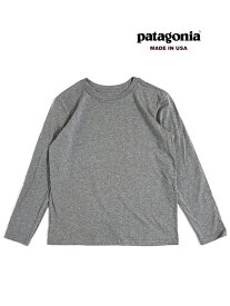 Patagonia (パタゴニア）Made In USA キッズ ロングスリーブ Tシャツ 子供　キッズTシャツ