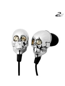 2 ME Style - Earphones In-Ear Skull & Swarovski Crystals トゥーミー イヤフォン ドクロ スカル シルバー