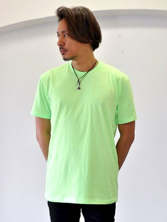 楽天市場 Next Level Neon Tee Green ネクストレベル アメリカ直輸入品 ちょい長め 蛍光色 ネオンカラー ちょい出し 着丈長め メンズtシャツ ロング T 蛍光グリーン 原宿 エトフ Etoffe