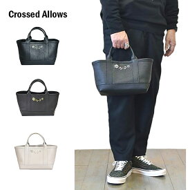 CROSSED ARROWS (クロッシード　アローズ）エトフ 別注 牛革　本革 フラワースタッズ レザー トートバッグ　レザーバッグ　ユニセックス 人気 カジュアル　日本製