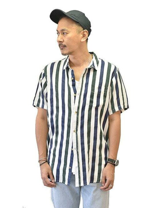 楽天市場 Rolla S Bon Shirt ローラス ヘリンボーン ストライプシャツ カジュアルシャツ メンズ半袖シャツ 大きめシャツ 原宿 エトフ Etoffe 楽天市場 Rolla S Bon Shirt ローラス ヘリンボーン ストライプシャツ カジュアルシャツ メンズ半袖シャツ 大きめシャツ 原宿 エトフ Etoffe