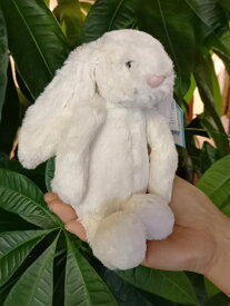 Jellycat BashfulCream Bunny Small　ジェリーキャット　バシュフル バニー　クリーム Sサイズ　白色　 正規輸入代理店 輸入品