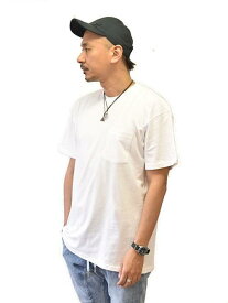 NEXT LEVEL POCKET TEE WHITE　アメリカ直輸入品　ネクストレベル　大きいTシャツ長め　ちょい出し 着丈長め　メンズTシャツ　ポケット付き　ロング T 　原宿エトフ