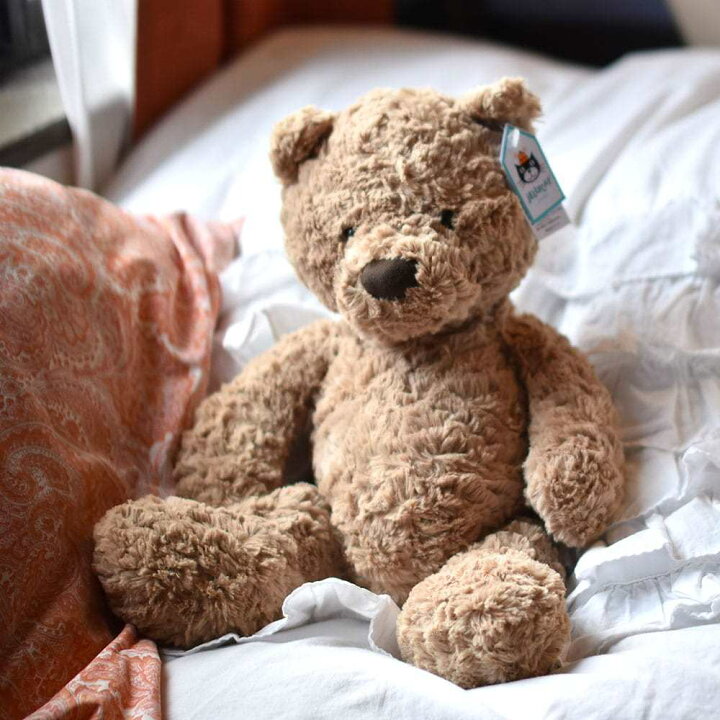 楽天市場 正規品 ラッピング無料 Jellycat Bumbly Bear Medium ジェリーキャット バンブリーベア Mサイズイギリス輸入品 クマのぬいぐるみ 正規販売店 原宿 エトフ42センチ 大きいくまのぬいぐるみ 原宿 エトフ Etoffe