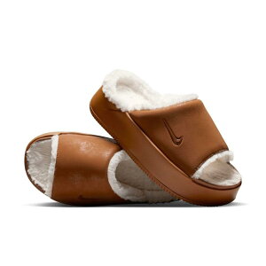 iCL J[ Gx[V t@[ EBYXCh / Nike Calm Elevation Fur Women's Slides HV8560-200 Light British Tan