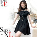 【80%OFFセール】ワンピース ショート ミニ丈 半袖 袖あり ワンピ シースルー 肩出し フリル フレア スカート セクシー セクシーワンピース カジュアル デート ハイウエスト 細見え クラブ スナック ラウンジ キャバ 色気 20代 黒 韓国