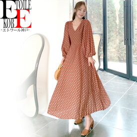 楽天市場 茶色 ワンピースの通販