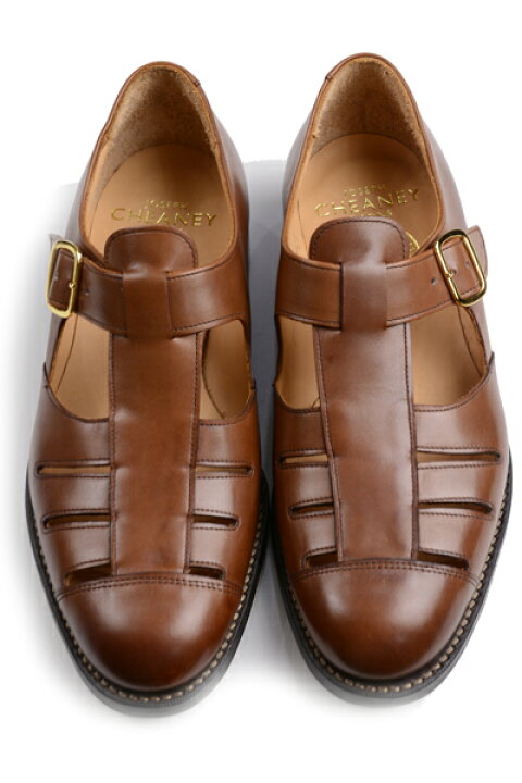 楽天市場】CHEANEY グルカサンダル ペンザンスII ブラウン メンズ  