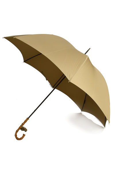 フォックス・アンブレラズ FOX UMBRELLAS レディース長傘 WLT4モデル キャメル無地 ワンギーハンドル細身傘 晴雨兼用 日傘雨傘  撥水-UVカット | ETON HOUSE（イートンハウス）