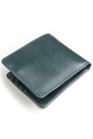 GLENROYAL グレンロイヤル 財布 二つ折り財布 コインケケース付 ボトルグリーン 03-6171 ブライドルレザー