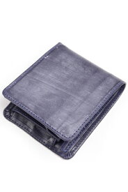 GLENROYAL グレンロイヤル 財布 二つ折り財布 コインケケース付ウォレット 03-6171 ダークブルー ブライドルレザー