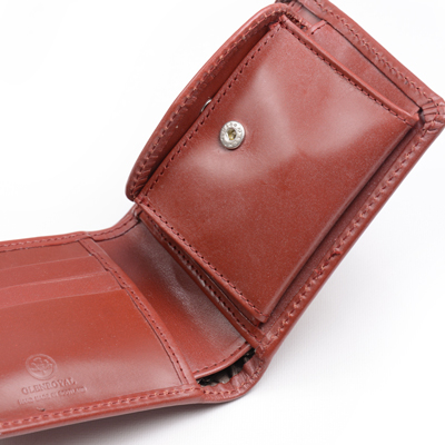 グレンロイヤル GLENROYAL 二つ折り財布 コインケケース付ウォレット 03-6171 ボルドー ブライドルレザー | ETON  HOUSE（イートンハウス）