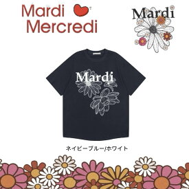 Mardi Mercredi Tシャツ マルディメクルディ TSHIRT TRIPLE FLOWER 半袖 レディース 韓国 ファッション アパレル