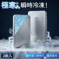 ＼急速冷凍＆長時間保冷！／2026新発売 保冷剤 2枚セット ステンレス 長時間 強力 保冷 クーラーボックス…