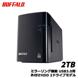 �o�b�t�@���[ HD-WL2TU3/R1J [�~���[�����O�@�\ USB3.0�p �O�tHDD 2�h���C�u 2TB]