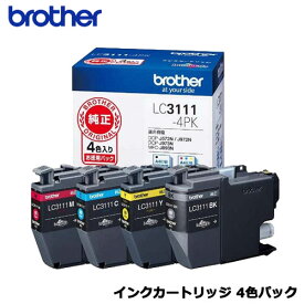 ブラザー LC3111-4PK [インクカートリッジ お徳用4色パック]【純正品】