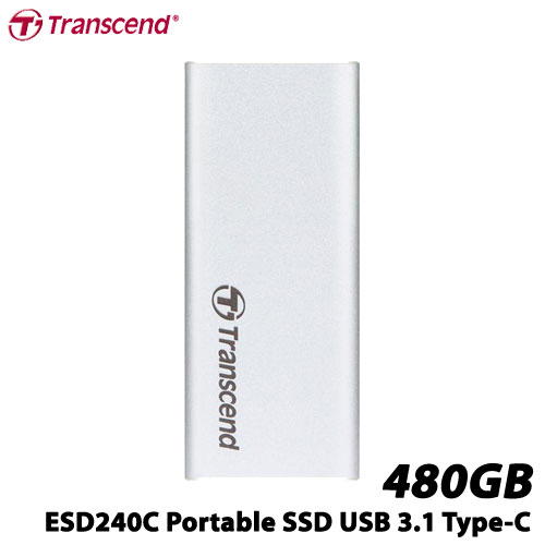 【SALE／91%OFF】 送料無料 在庫僅少 トランセンド TS480GESD240C 480GB ポータブルSSD 超新作 USB ESD240C Type-A UASP対応 Type-Cケーブル付属 3.1