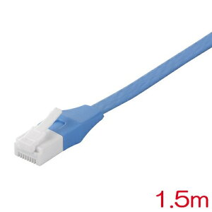 obt@[RNTvC BSLS6FU15BL2 [c̐܂ȂLANP[u CAT6 tbg 1.5m BL]