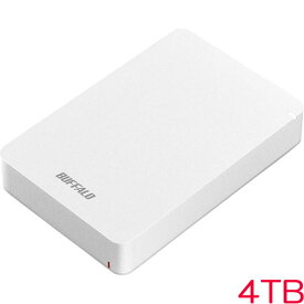 バッファロー HD-PGF4.0U3-GWHA [USB3.1(Gen1) 耐衝撃ポータブルHDD 4TB ホワイト]