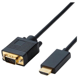 �G���R�� CAC-HDMIVGA10BK [�ϊ��P�[�u��/HDMI-VGA/1m/�u���b�N]
