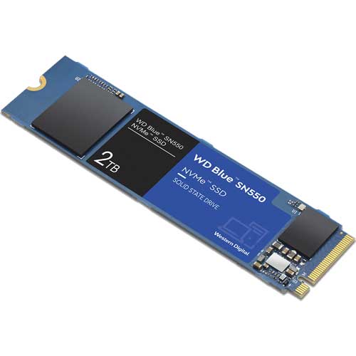 送料無料 在庫僅少 ウエスタンデジタル WDS200T2B0C WD Blue SN550 NVMe 【SALE／94%OFF】 SSD x4 Gen3 格安販売の 2TB PCIe 900TBW 5年保証 M.2 2280