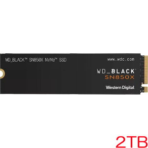 EGX^fW^ WDS200T2X0E [WD_BLACK SN850X NVMe SSDi2TB M.2(2280) PCIe Gen4 x4 NVMe q[gVN 5Nۏ؁j]