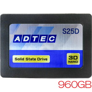 �A�h�e�b�N ADC-S25D1S-960G [960GB SSD 2.5inch SATA III 3D QLC 200TBW 3�N�ۏ�]