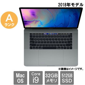 Apple ★中古パソコン・Aランク★C02YR015JGH5 [MacBook Pro 15.1(Core i9 32GB SSD512GB 15.4 MacOS)]