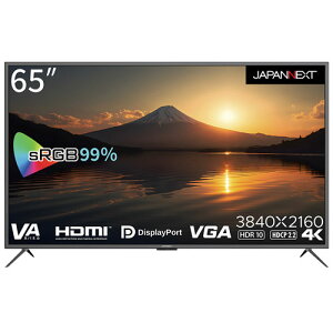sJAPANNEXT JN-V6500UHDR-N [4K 65C`tfBXvC VApl  DP/HDMI/VGA PCj^[]