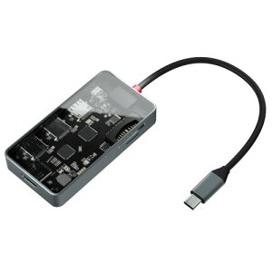 �G�A���A TypeC�}���`�A�_�v�^�[ SD-CMULTI02-B [SEE-THROUGH4�i�V�[�X���[�t�H�[�j]