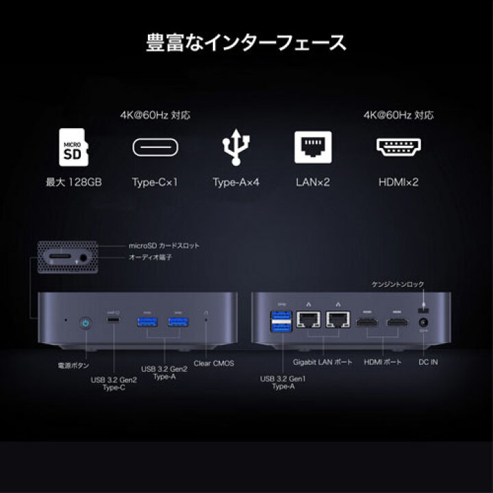 楽天市場】MINISFORUM UN305-16/256-W11Pro(N305) [Core i3-N305 (8C8T 