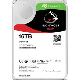 シーゲート ST16000VN001 [NAS向けHDD IronWolf（16TB 3.5インチ SATA 6G 7200rpm 256MB CMR ヘリウム）]