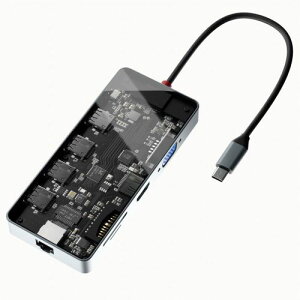 ��������݂���V�[�X���[��TypeC �}���`�A�_�v�^�[ �G�A���A SD-CMULTI01-B [AREA SEE-THROUGH6�i�V�[�X���[�V�b�N�X�j]