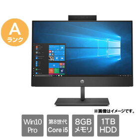 HP ★中古パソコン・Aランク★3GQ43AV [ProOne 600 G4(i5-8500T 8GB HDD1TB 21.5FHD Win10Pro)]