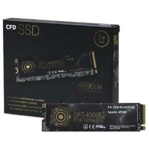 SSD CFD̔ CSSD-M2L1KSFT4KG [1TB/2TB/4TB/ PCIe Gen4x4/M.2-2280 NVMe/3D TLC NAND]