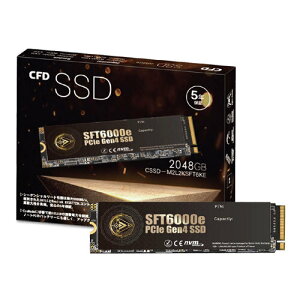 SSD CFD̔ CSSD-M2L2KSFT6KE [512GB/1TB/2TB/4TB/ PCIe Gen4x4/M.2-2280 NVMe/3D TLC NAND]