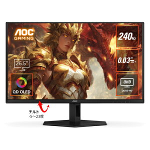 AOC Q27G40ZDF/11 [26.5�^�Q�[�~���O�f�B�X�v���C/2560×1440/QD-OLED/HDMI�ADisplayPort/240Hz]